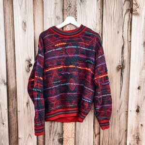 COOGI Australia Patterned Wool Sweatshirt (EUC)